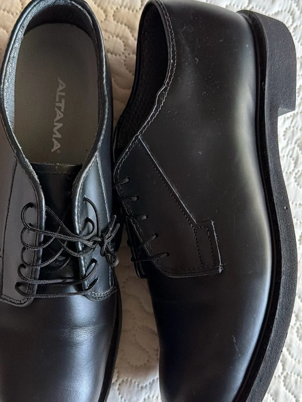 ALTAMA Mil-Spec Oxford Black Leather Size 11 E Made in USA